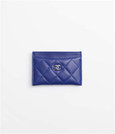 chanel blue card holder|chanel card holder original.